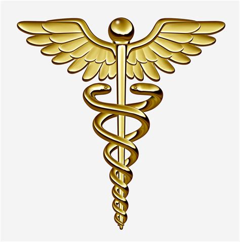 caduceus medical symbol.